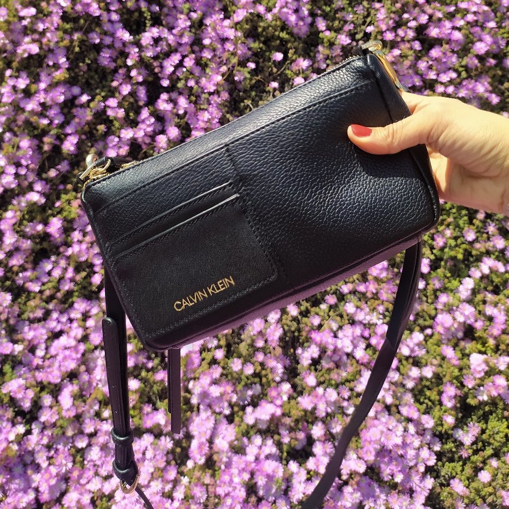 NWT Calvin Klein Jana Novelty Crossbody Convertible Vegan Leather